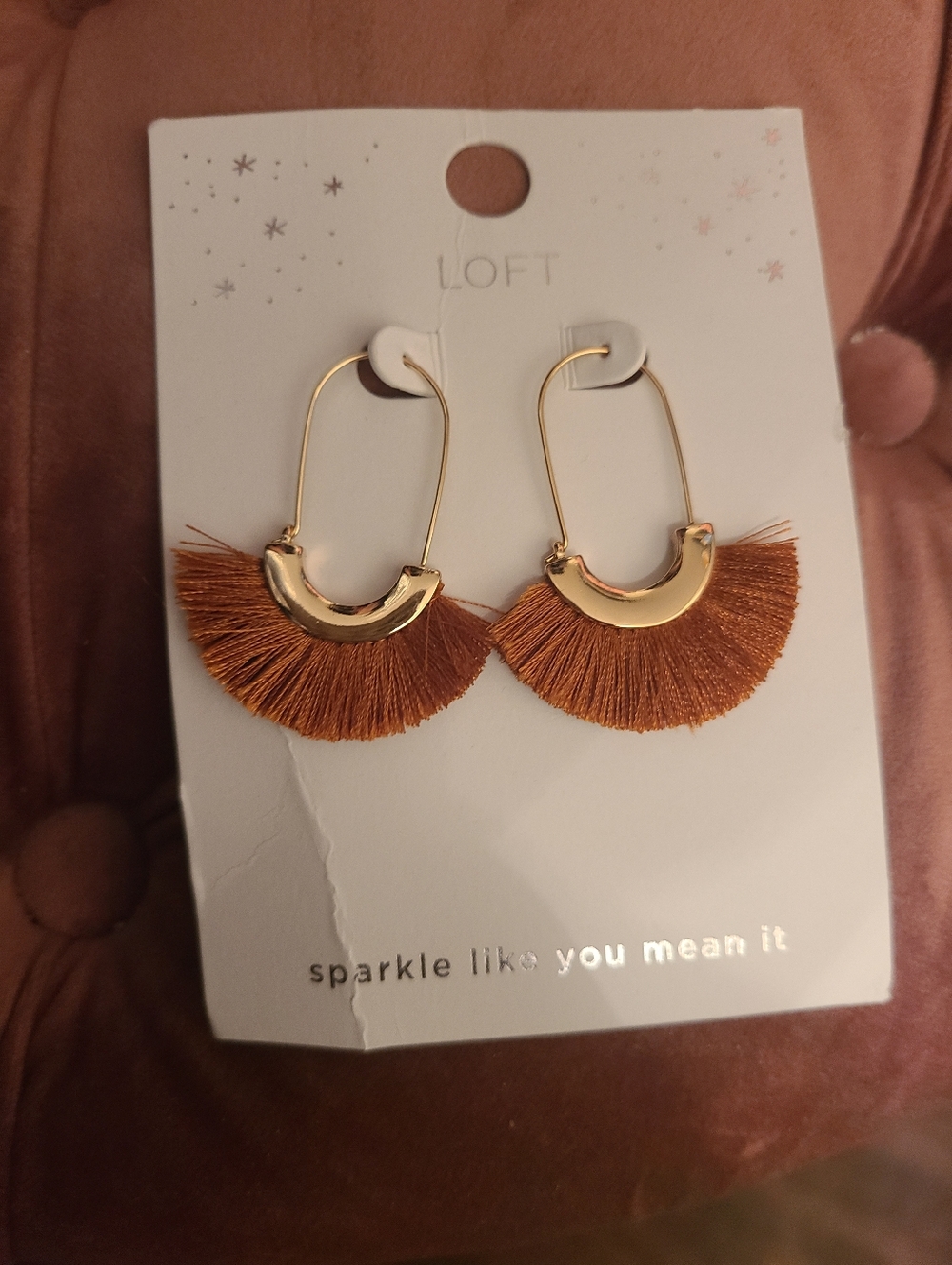 Loft Crescent Fringe Earrings